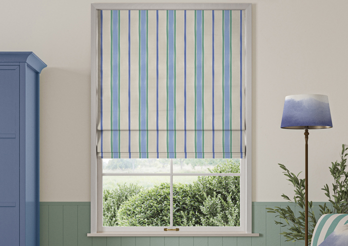 Bluebellgray Seaside Stripe, Atlantic - Twist&Fit Roman Blind - Image 3